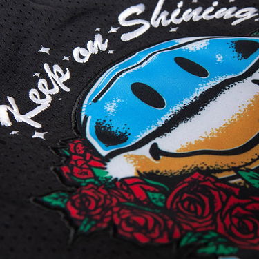 Šortky MARKET Smiley Keep On Shining Mesh Shorts Čierna | 395000499, 2