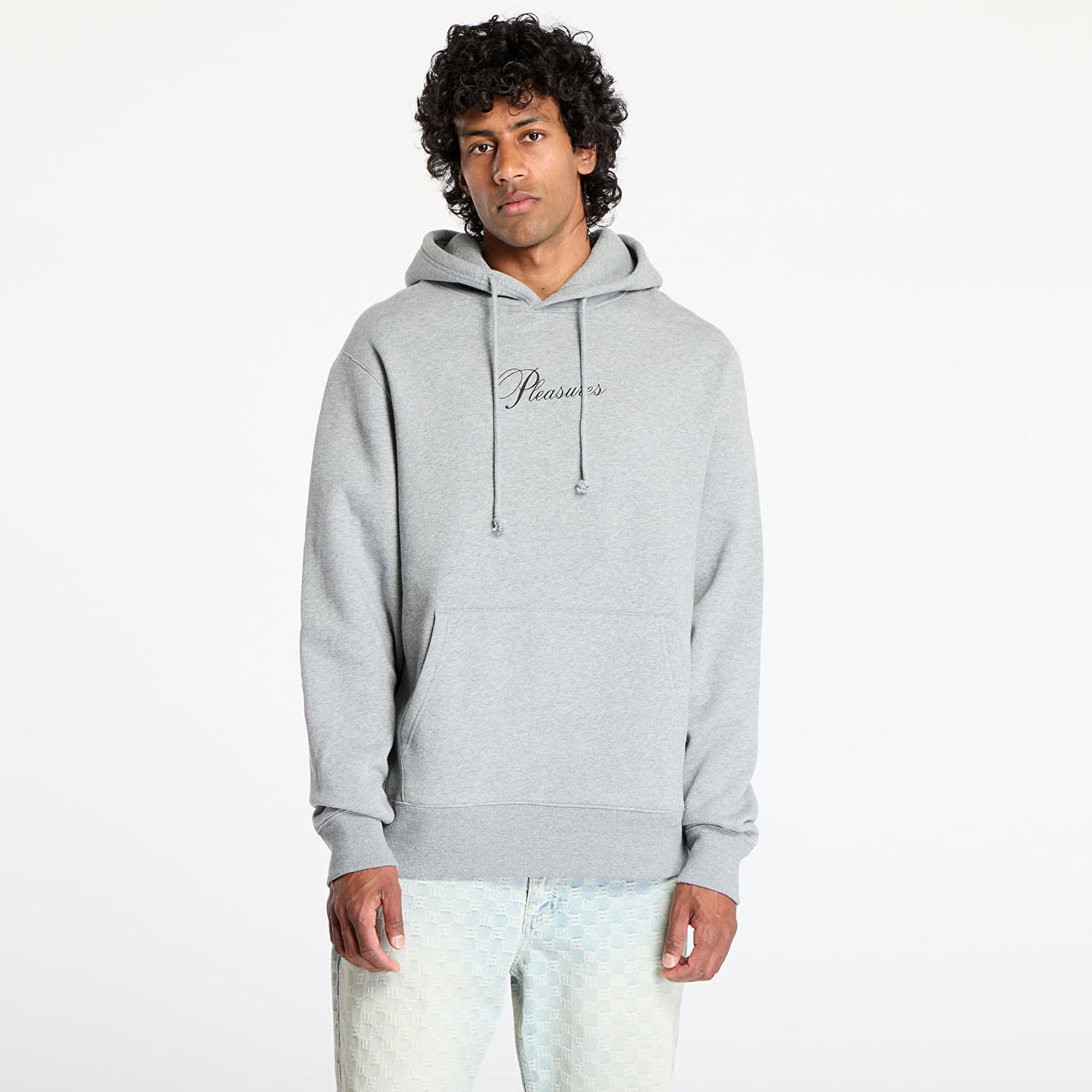 Mikina Pleasures PLEASURES Symphony Hoodie Šedá | P25SU076 HEATHER, 0