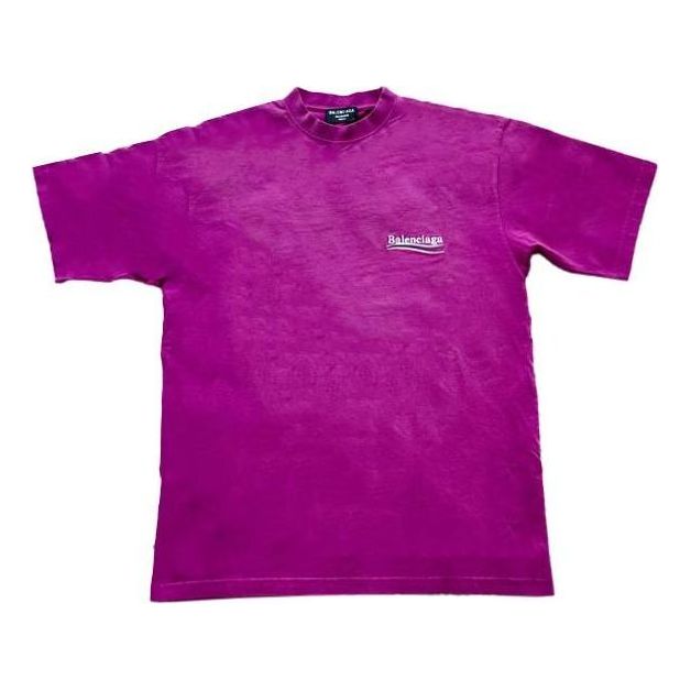 Tričko Balenciaga Balenciaga Campaign Large Fit T-Shirt Fialová | 641675TKVJ15282