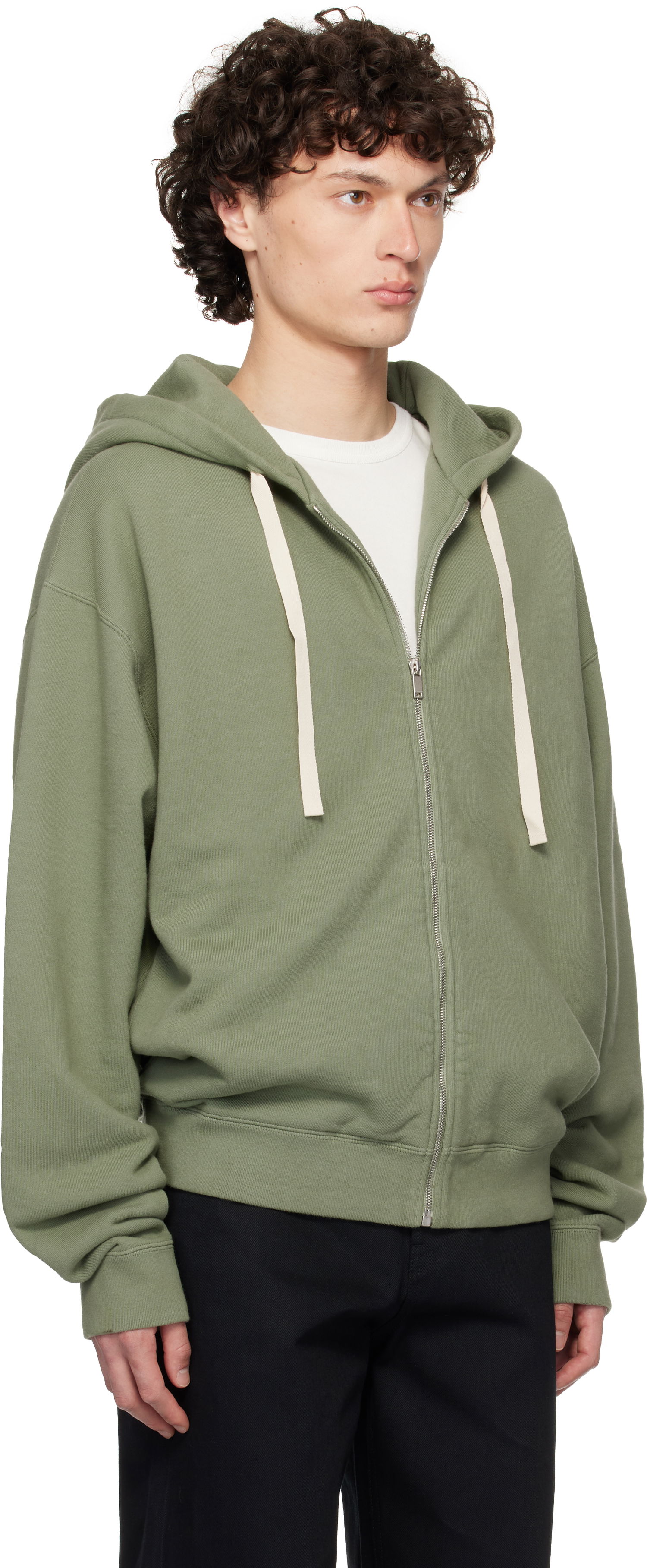 Mikina Jil Sander Jil Sander Zipped Hoodie Zelené | J47HG0106_J20295, 1