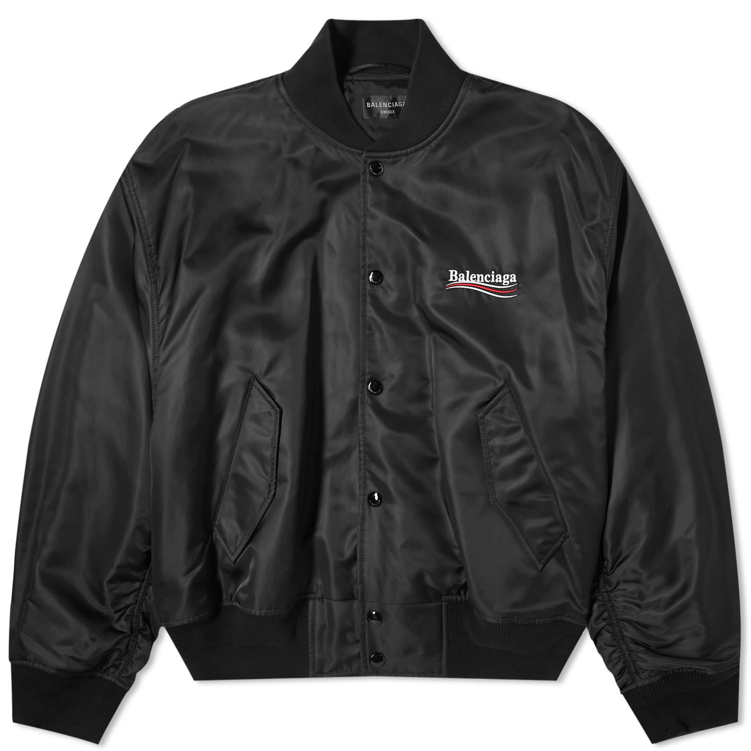 Bomber bunda Balenciaga Political Campaign Oversized Bomber Jacket Čierna | 763434-TNO27-1000, 0