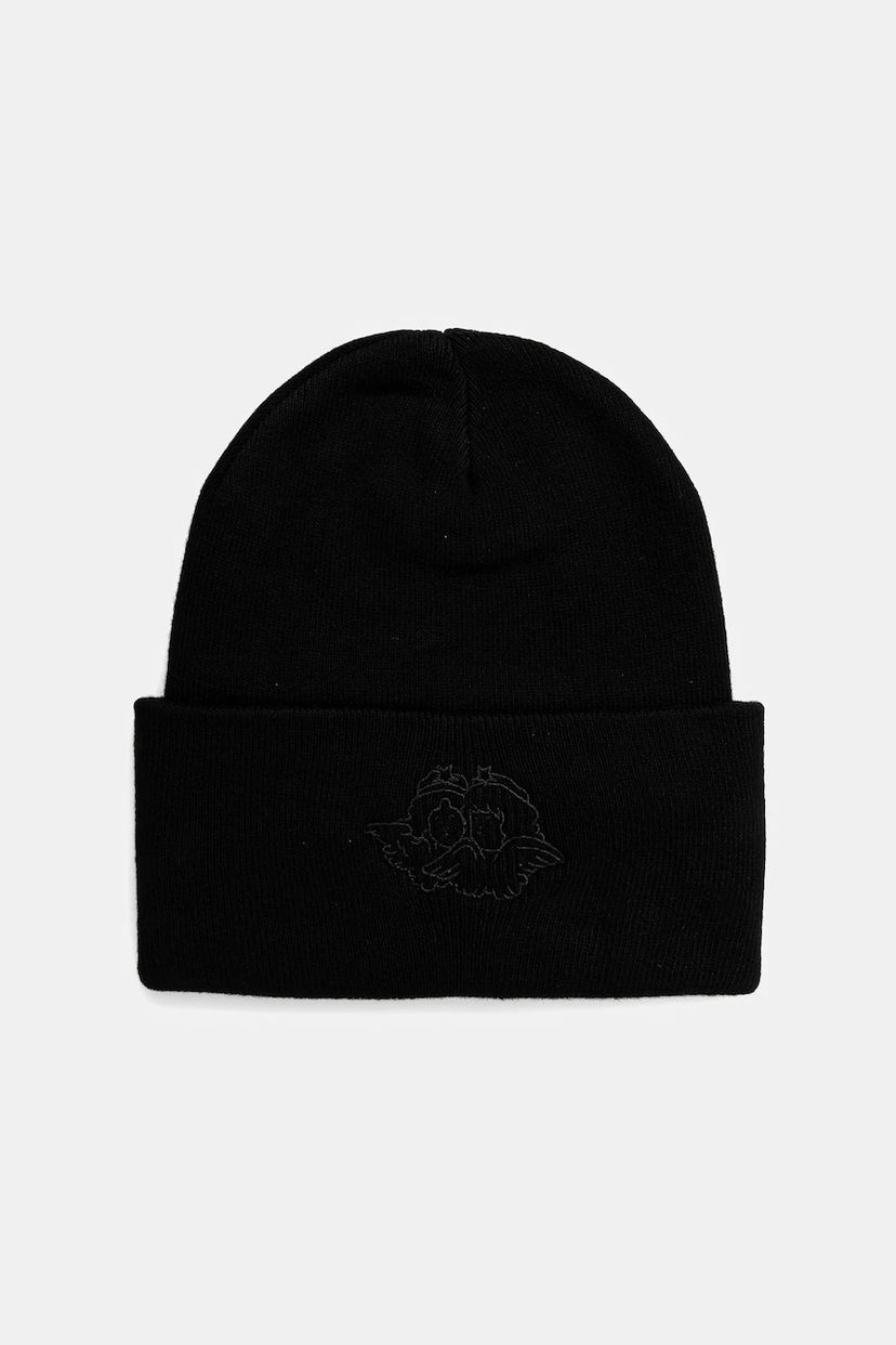 Kulicha Fiorucci Fiorucci Angel Embroidered Beanie Čierna | U01FPAHA215KN01BK01