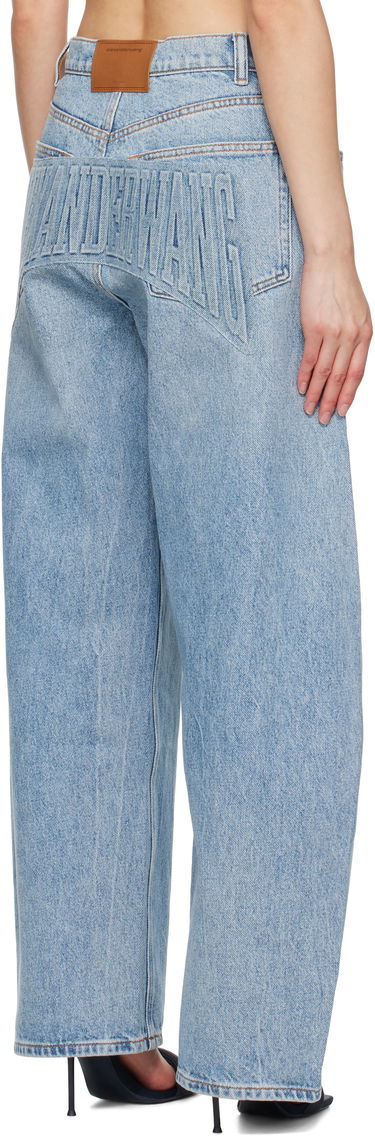 Džínsy Alexander Wang Alexander Wang Oversized Rounded Mid-Rise Jeans Modrá | 4DC2254701, 2