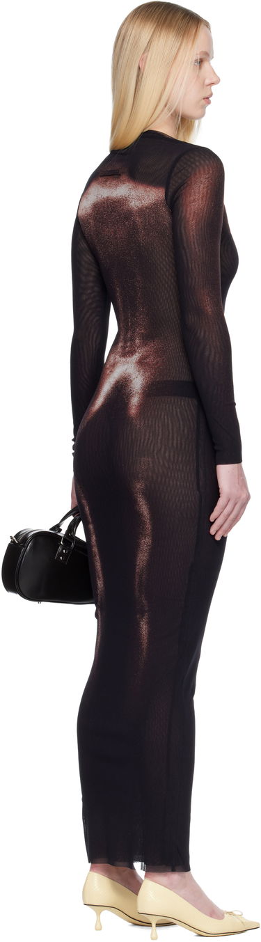 Šaty Jean Paul Gaultier 'The Long Bronze Body Dust' Maxi Dress Čierna | 25/04-W-DR051-M010P-0060, 2