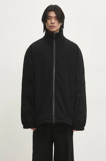 Mikina VETEMENTS VETEMENTS Metal Sleeves Fleece Oversize Jacket Čierna | UA66JA380B, 0