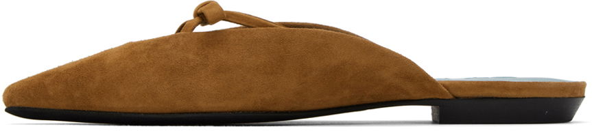 BY FAR Finn Suede Leather Mules