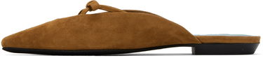 Oblečenie BY FAR BY FAR Finn Suede Leather Mules Hnedá | 23FWFNNFLTNU, 2