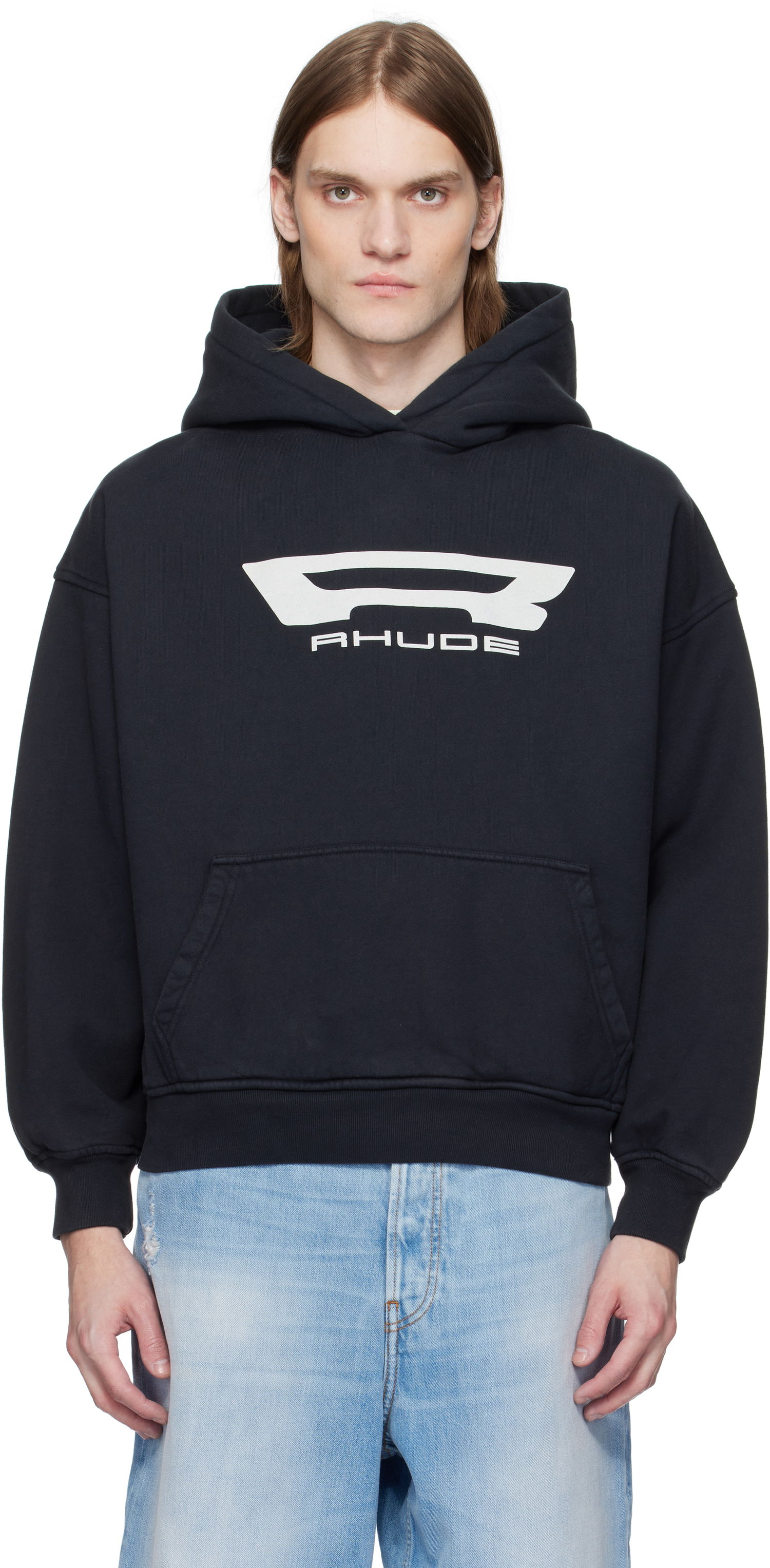 Mikina Rhude Rhude Campione Hoodie Čierna | RHSS25HO07012, 0