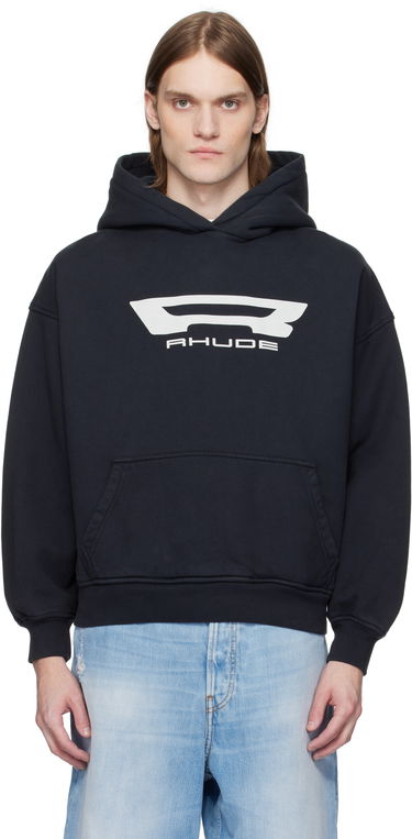 Mikina Rhude Rhude Campione Hoodie Čierna | RHSS25HO07012, 0