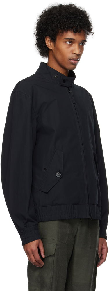 Bomber bunda Stone Island Stone Island Weatherproof Canvas Bomber Jacket Čierna | K1S15 4100026 S00F1, 1