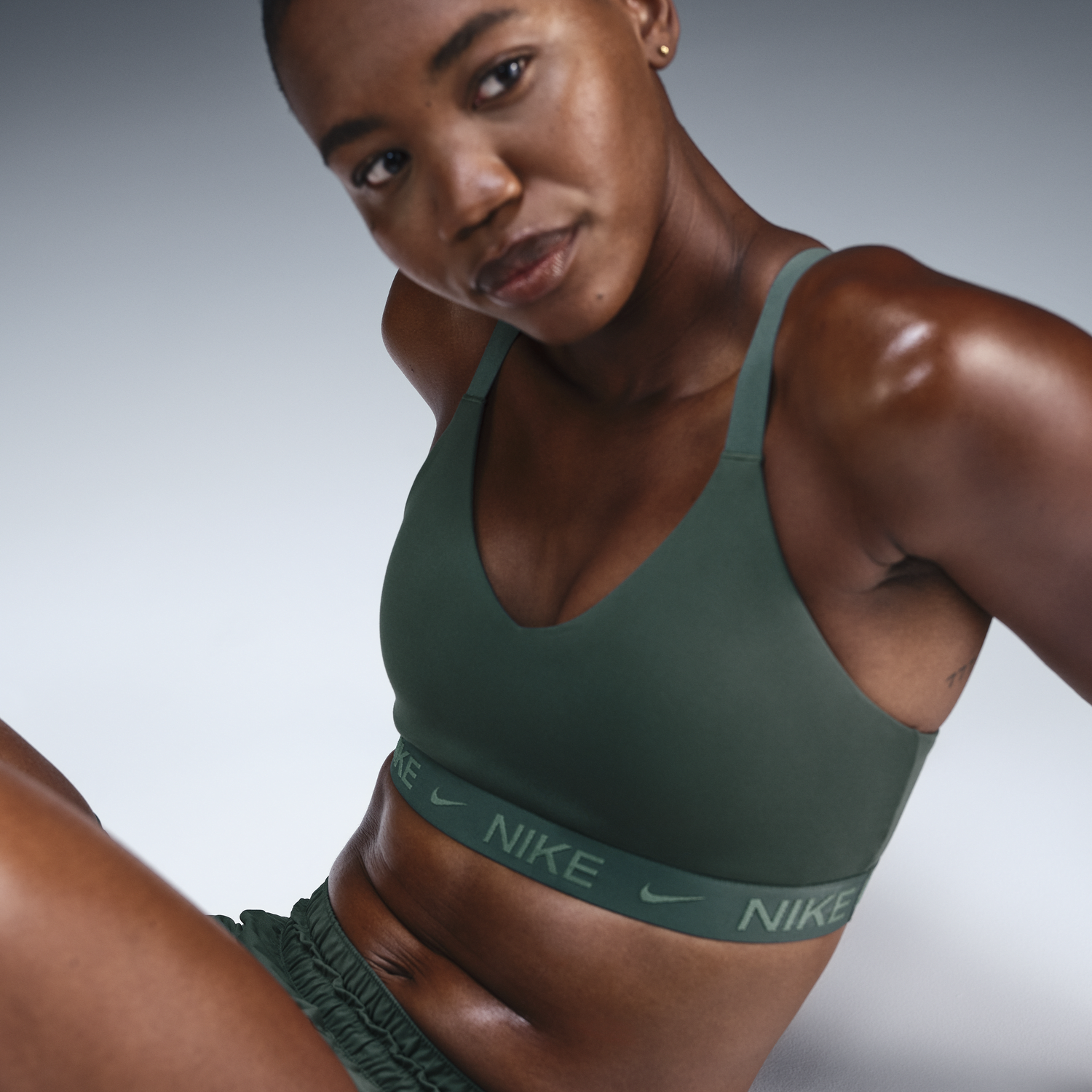 Podprsenka Nike Adjustable Sports Bra Zelené | FD1065-338, 0