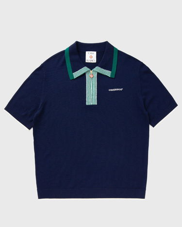 Polo tričko Casablanca Casablanca Tennis Polo Navy | MPS25-KW-846-01, 0