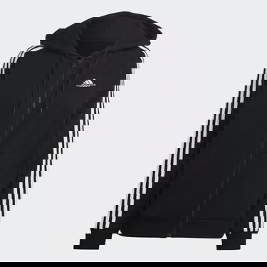 Mikina adidas Originals Essentials 3-Stripes French Terry Regular Full-Zip Hoodie Čierna | IC8769, 4