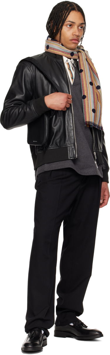 Taška cez rameno Paul Smith Paul Smith Embossed Leather Flight Pouch Čierna | M1A-8067-BSGRAI-79, 3