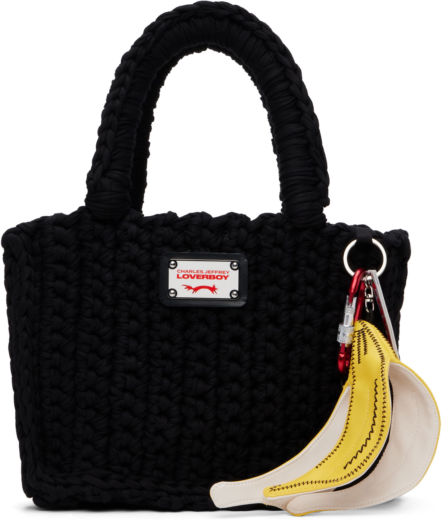 Kabelka Charles Jeffrey Loverboy Charles Jeffrey LOVERBOY Knitted Bucket Tote Bag Čierna | 54120201, 0