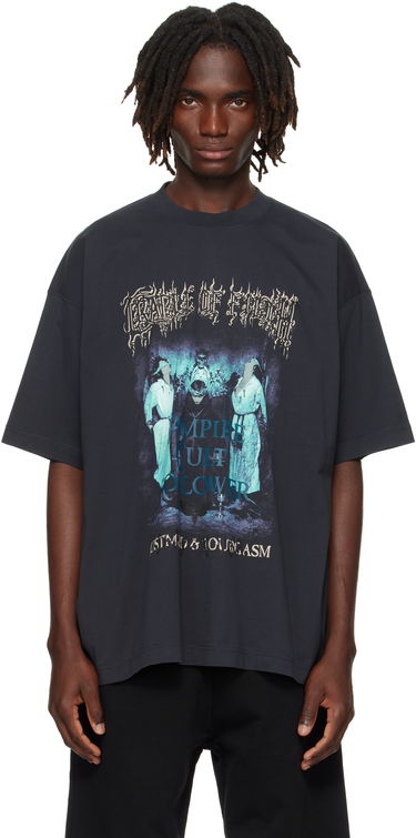 Tričko VETEMENTS Vetements Cradle of Filth 'Vampire Cult' Oversized Graphic T-Shirt Čierna | UCF76TR700N, 0