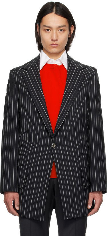 Bunda Vivienne Westwood Vivienne Westwood Pinstripe DL Blazer Čierna | 2301001Y-W0123-, 0