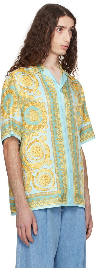 Košeľa Versace Versace Barocco Silk Shirt Fialová | 1003926_1A13557, 4