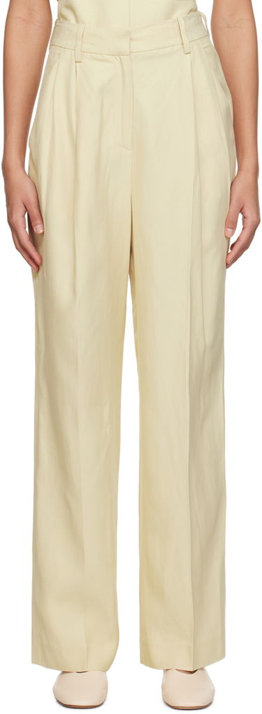 Nohavice Loulou de Saison Loulou de Saison Cadar Pleated Trousers Žltá | CADAR, 0