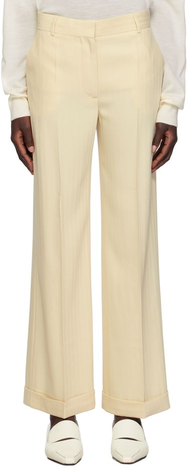 Nohavice TOTEME TOTEME Tailored Wide Leg Trousers Béžová | 233-2039-266, 0