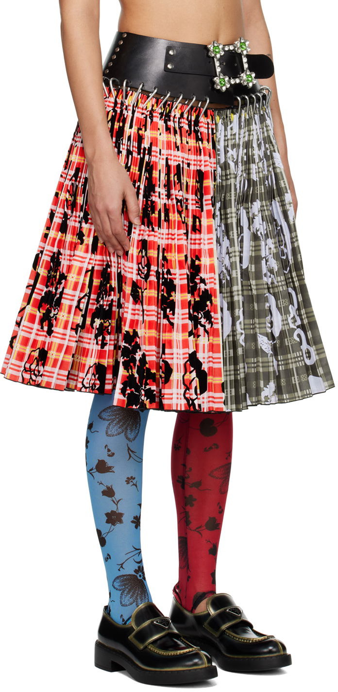 Sukňa Chopova Lowena Chopova Lowena Penstemon Carabiner Pleated Midi Skirt Rôznofarebný | 3136, 1