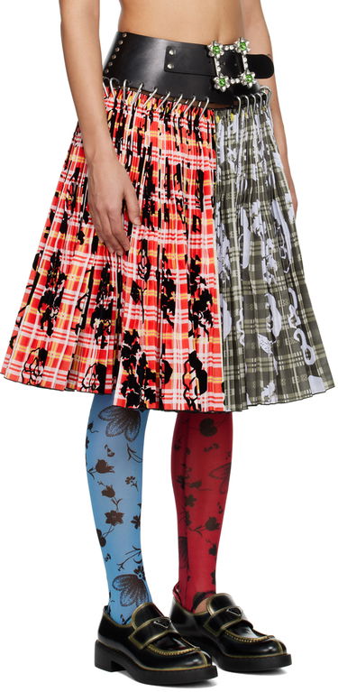 Sukňa Chopova Lowena Chopova Lowena Penstemon Carabiner Pleated Midi Skirt Rôznofarebný | 3136, 1