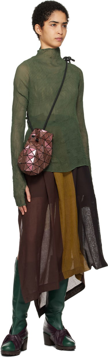 Kabelka BAO BAO ISSEY MIYAKE Geometric Pattern Gloss Shoulder Bag Vínová | BB48AG591, 3
