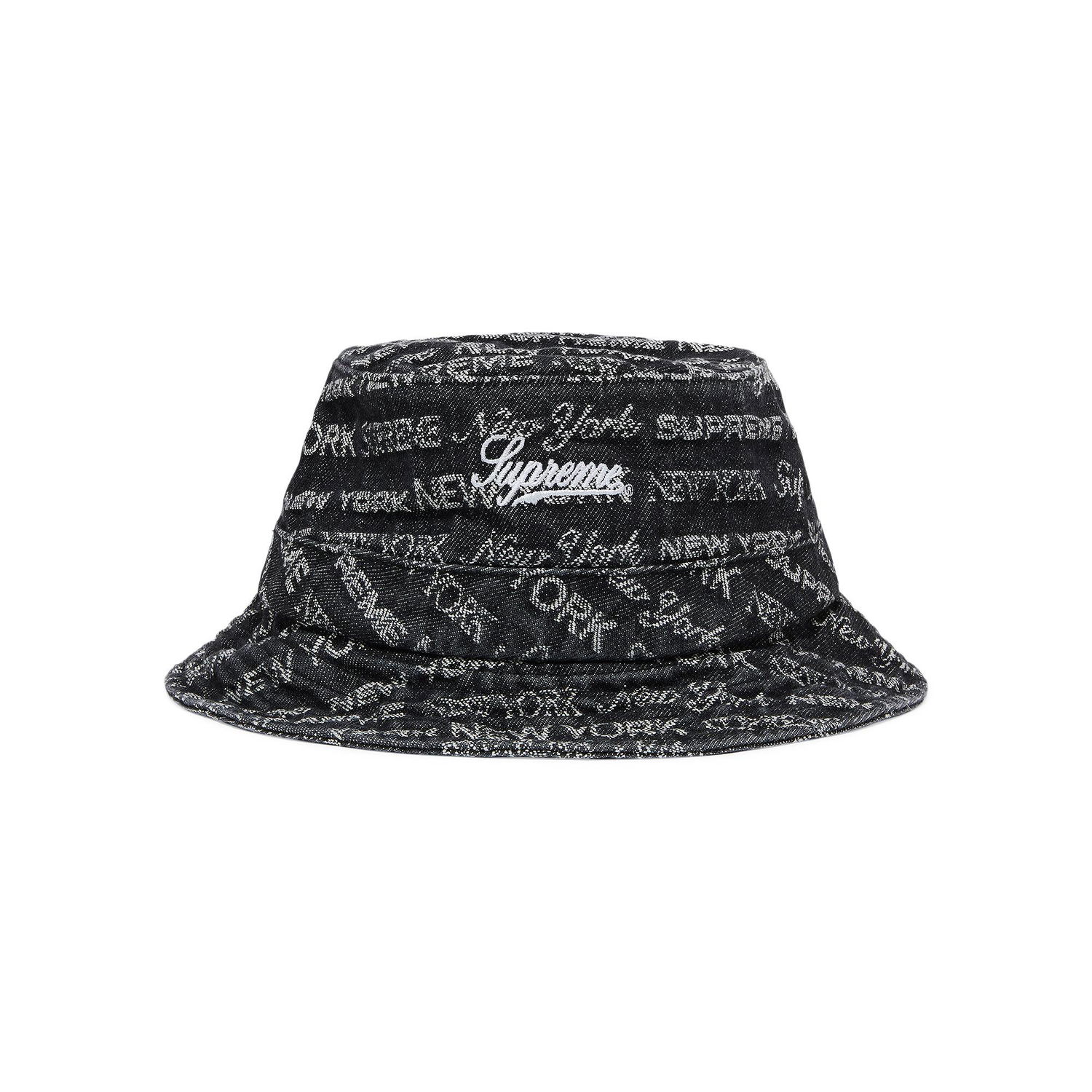 Klobúk Supreme Multi Type Jacquard Denim Crusher Čierna | FW22H62 BLACK, 1
