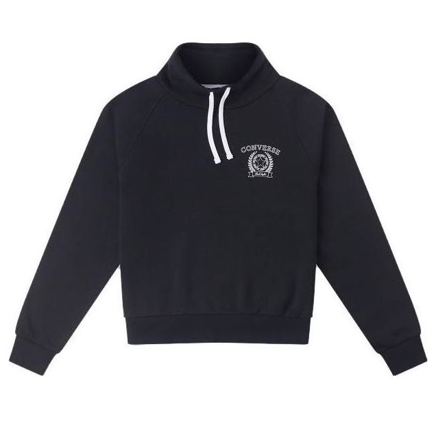 Mikina Converse Retro Chuck Taylor Mock Neck Pullover Čierna | 10026107-A01