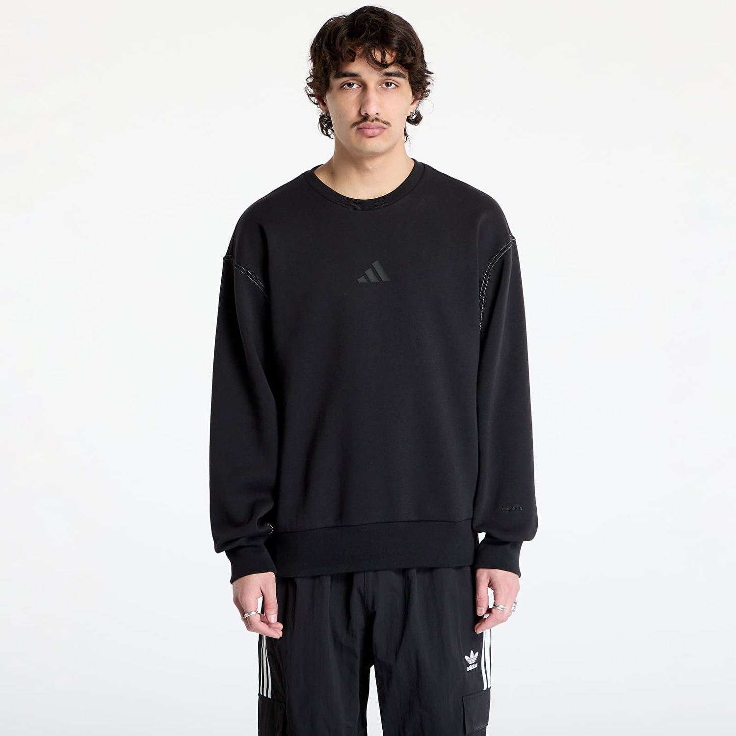 Mikina adidas Originals All Szn Graphic Crew Sweatshirt Čierna | JJ3671, 0