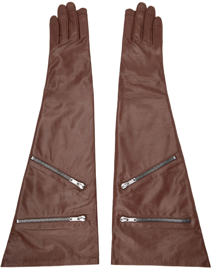 Porterville Gauntlets Leather Gloves With Zips