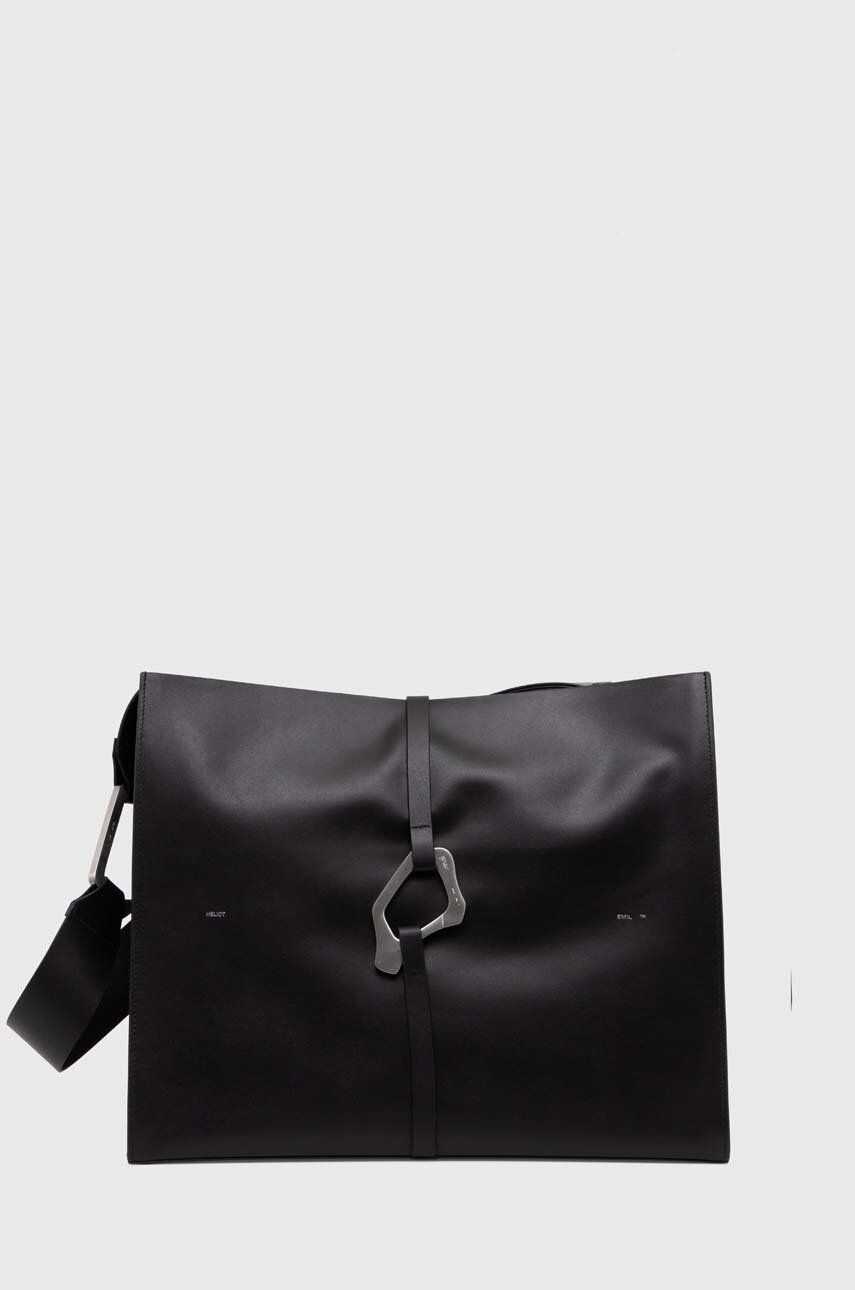 Taška cez rameno HELIOT EMIL Leather Shoulder Bag Čierna | HE.15.44.L03.BLK01, 0