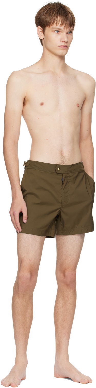 Plavky Tom Ford TOM FORD Nylon Swim Shorts Zelené | BSS001-FMN067, 3