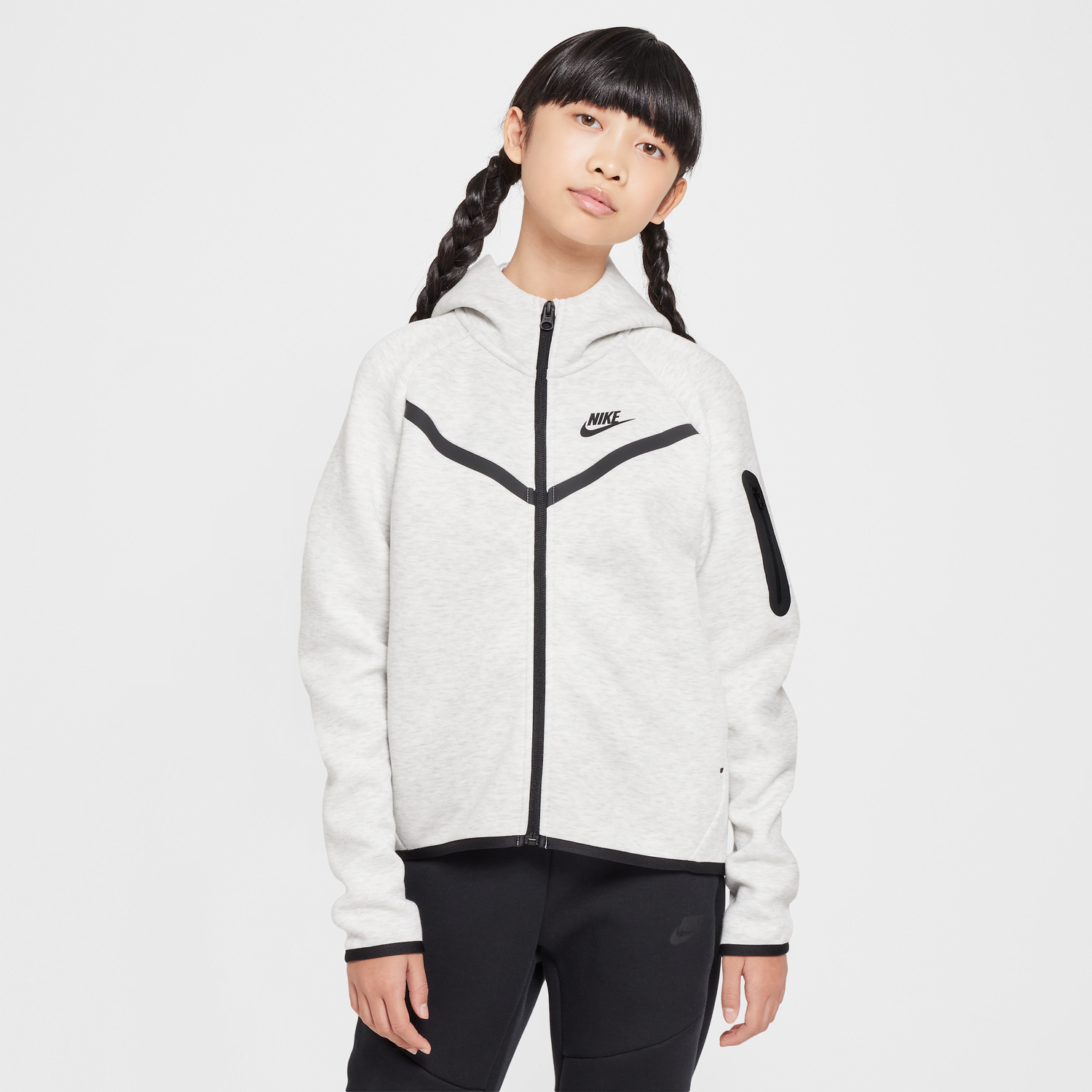 Mikina Nike Sportswear Tech Fleece Full-Zip Hoodie Šedá | HV8695-013, 1