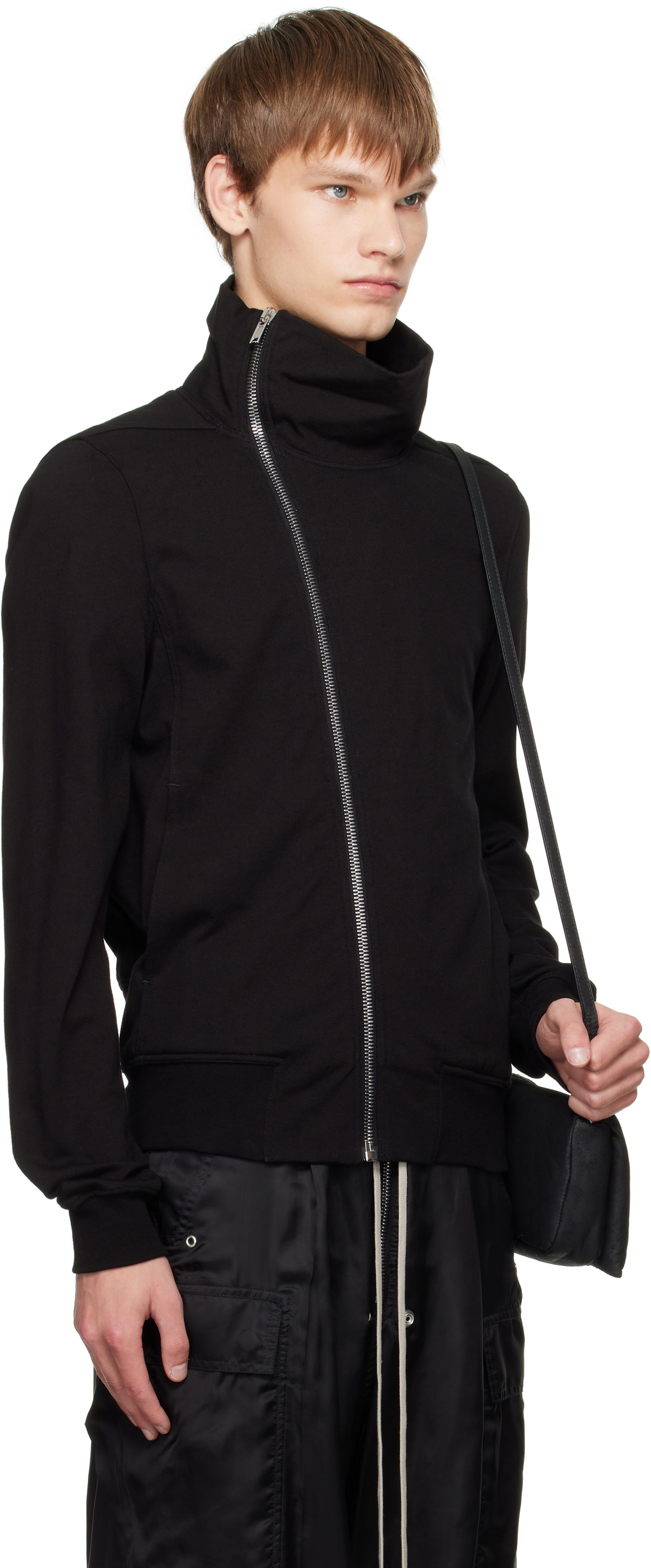 Bunda Rick Owens Rick Owens Concordians Bauhaus Jogger Track Jacket Čierna | RU02E1272 BA, 1