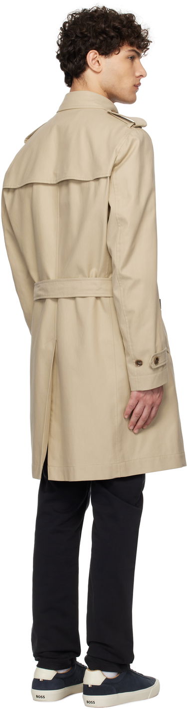 Trenčkot BOSS BOSS Double-Breasted Trench Coat Béžová | 50534911, 2