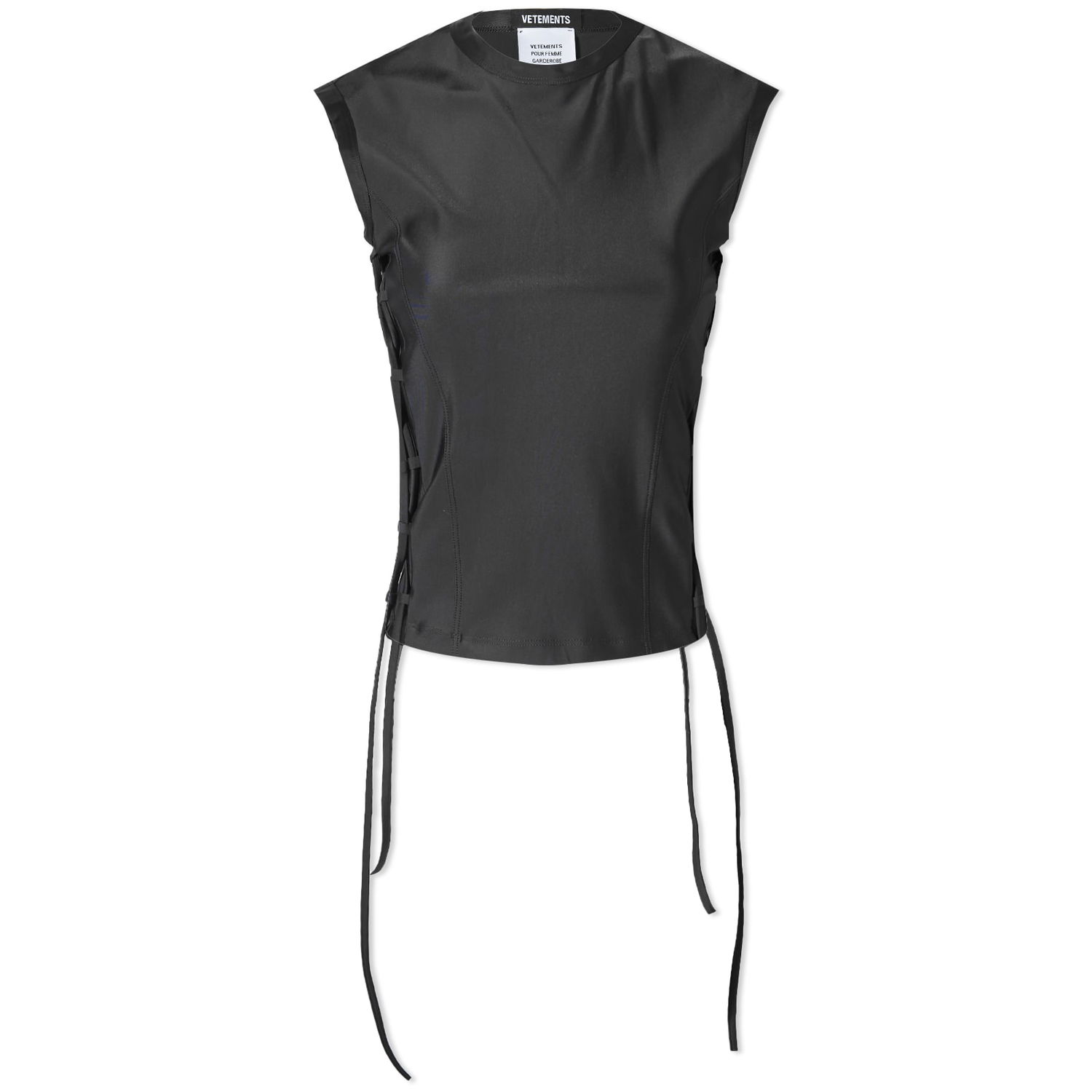 Tielko VETEMENTS Styling Tank Top Čierna | WE64TO400B, 0