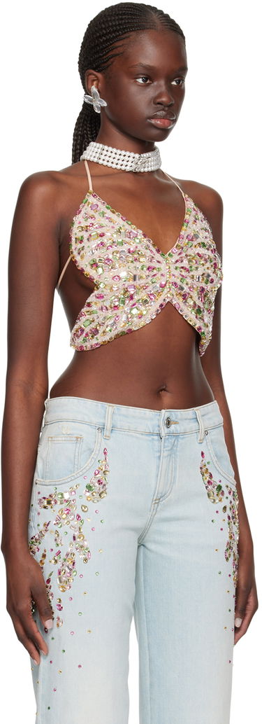 Tielko Blumarine Blumarine Embellished Halter Top Rôznofarebný | P422C265A, 1