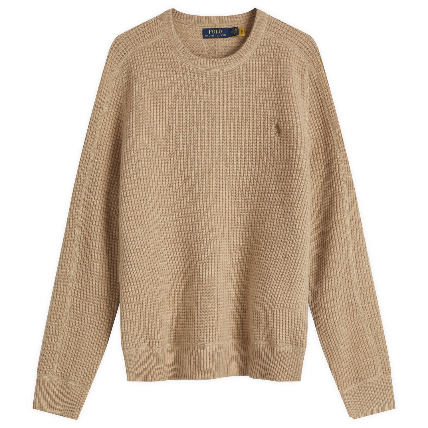 Sveter Polo by Ralph Lauren Ralph Lauren Men's Waffle Knit Sweater Béžová | 710956807003, 1