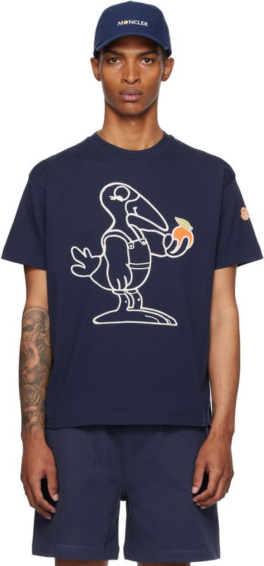 Tričko Moncler Moncler Genius x Gilga Farm Short Sleeve T-Shirt Navy | K24028C0000489AZ9, 0
