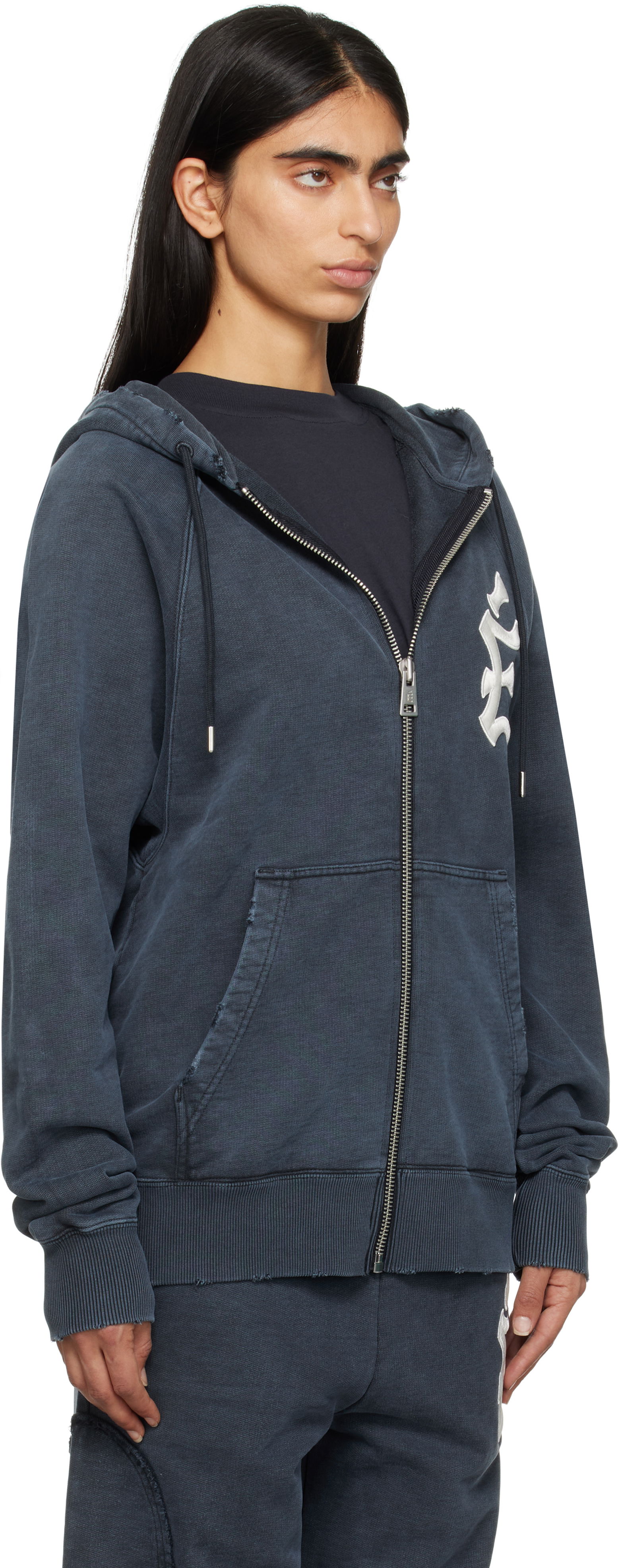 'The City' Loose Fit Zip-Up Hoodie