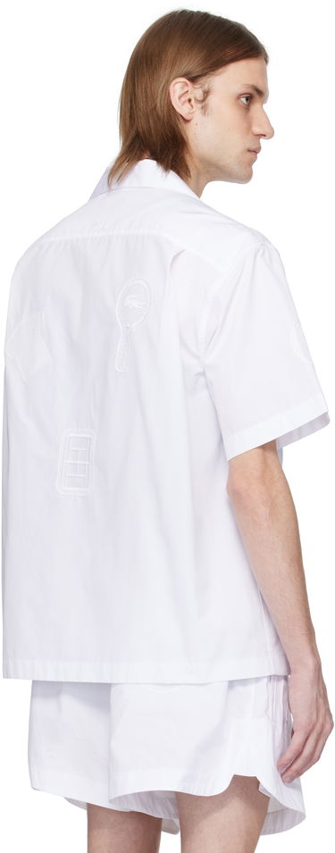Košeľa Lacoste Lacoste Runway Relaxed Fit Badge Shirt Biela | CH6843, 2