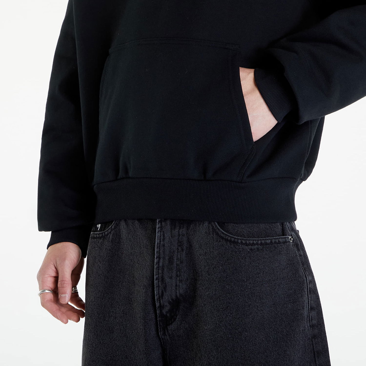 Mikina Karl Kani Autograph Heavy Sweat OS Hoodie Black Čierna | KM241-060-2, 1