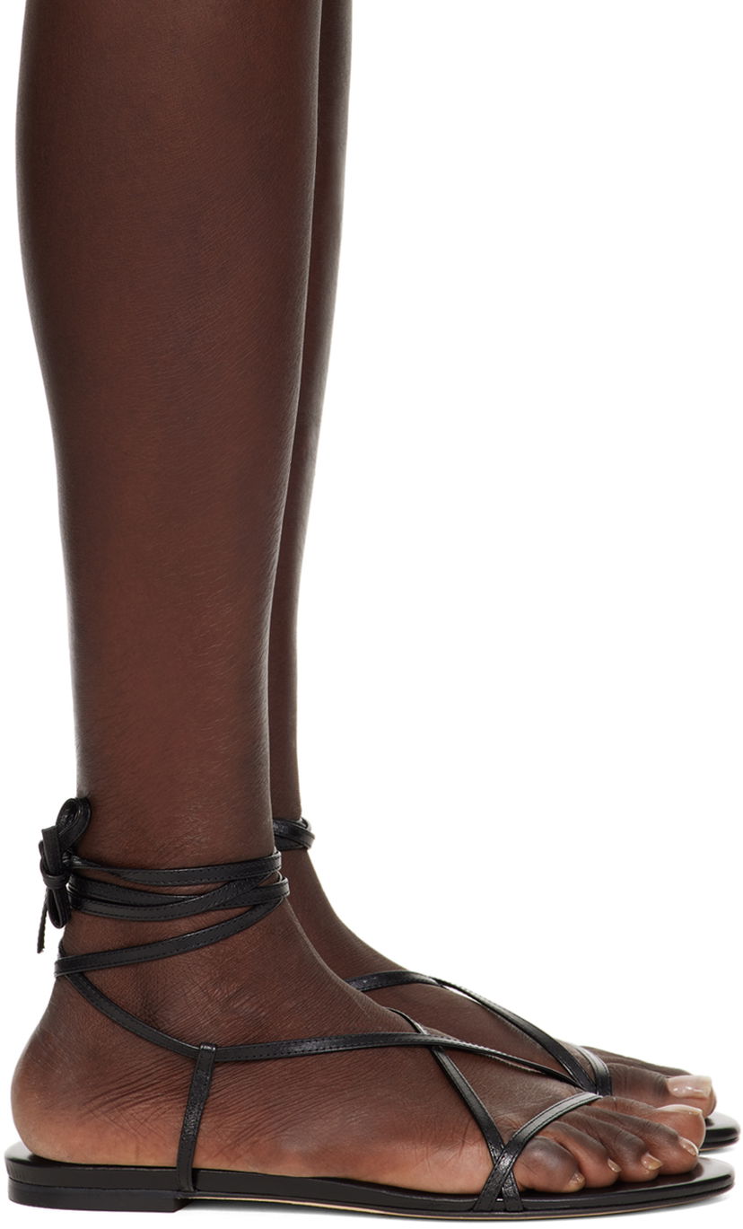 Starostlivosť o obuv Aeyde Aeyde Penny Flat Sandals Čierna | A11-FS-TTTR08FL52-SS24-800-007