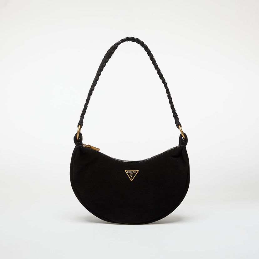 Kabelka GUESS Amita Braided Strap Hobo Čierna | HWSB9539720-BLA