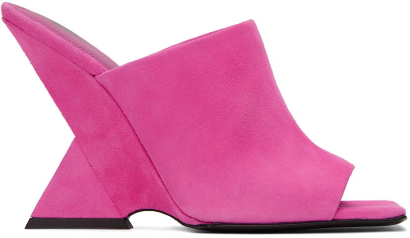 Doplnky The Attico Attico Cheope Heeled Suede Sandals Ružová | 231WS634 L007