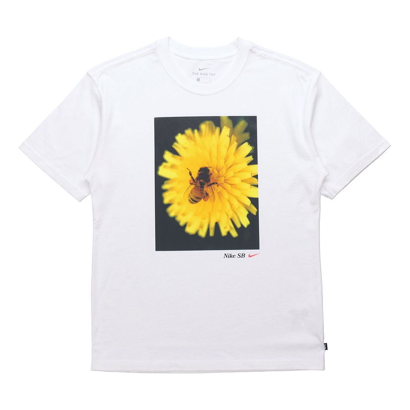 Tričko Nike SB SB Bee on Flower Graphic T-Shirt Biela | DB9962-100