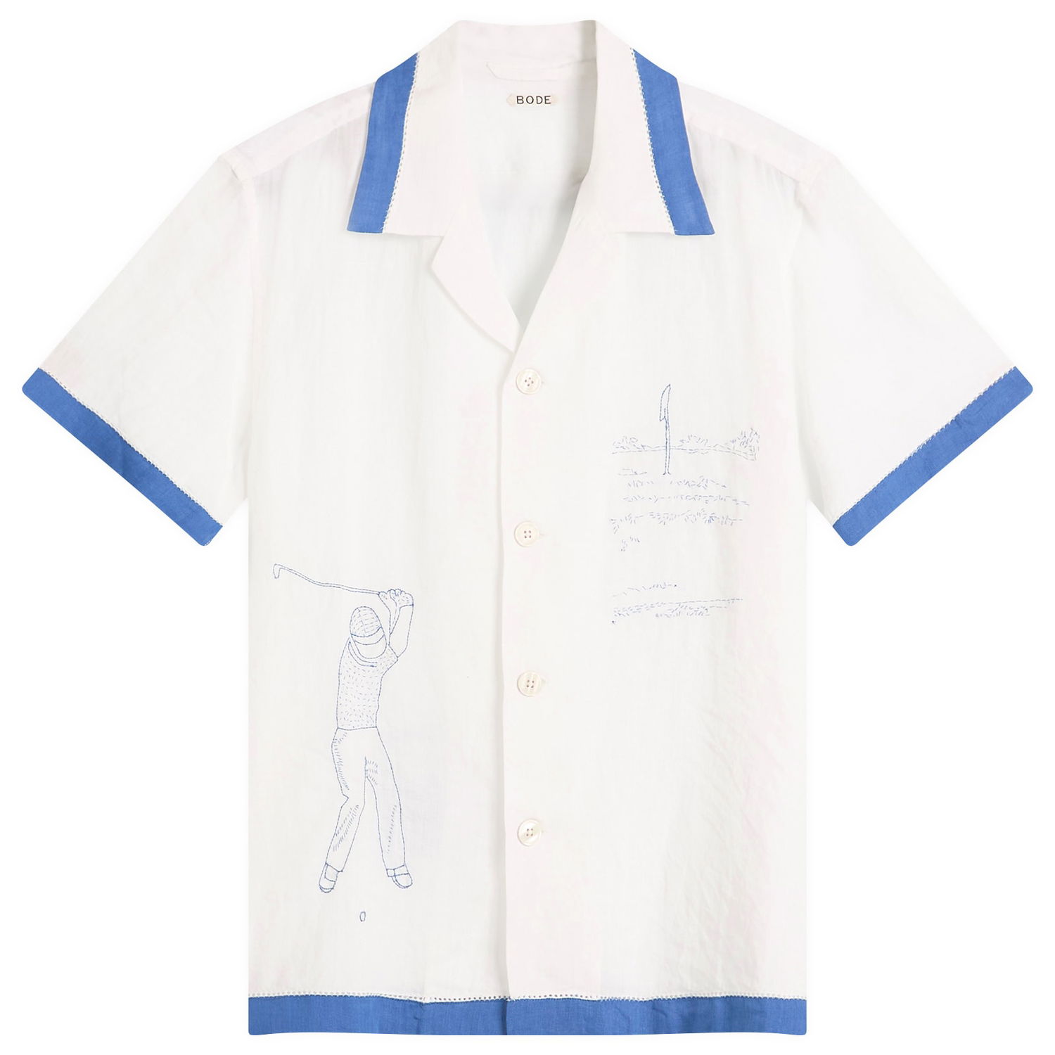 Košeľa Bode BODE Club Champion Short Sleeve Shirt Biela | MRS25SH008-WHB, 1