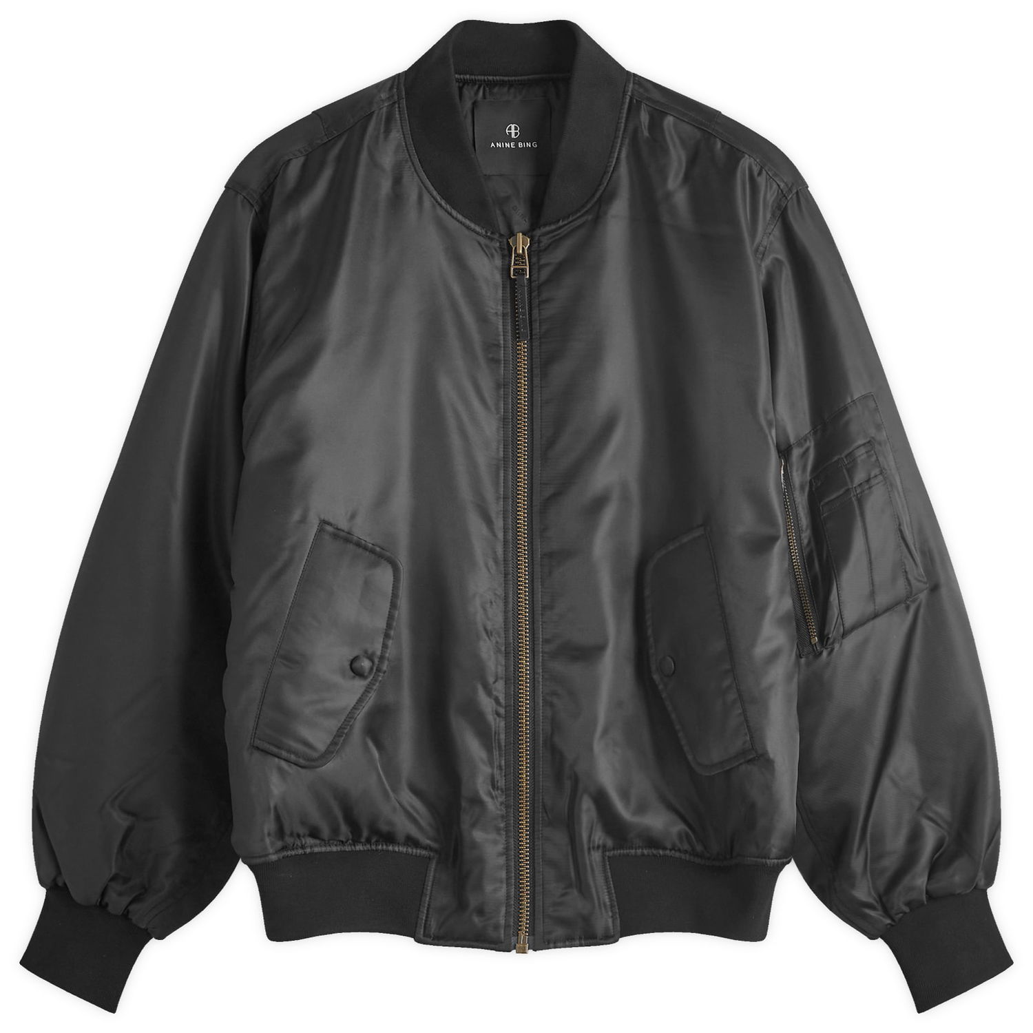 Bomber bunda Anine Bing Leon Bomber Jacket Čierna | A-01-7160-000, 0