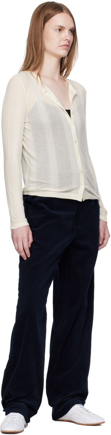 Nohavice A.P.C. A.P.C. Fergus Corduroy Pants Navy | COHBB-M08500, 3